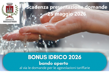 Al via le domande per agevolazioni integrative sul servizio idrico – Annualità 2026 